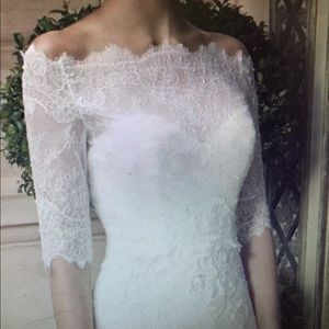 Lace ‘jacket’ for a wedding dress